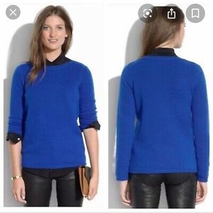 Madewell blue cozy sweater.
